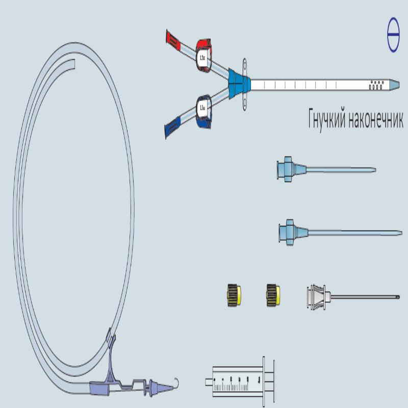 Комплект 2-х канального гемодіалізного катетеру, 12 Fr х 20 см, Biometrix